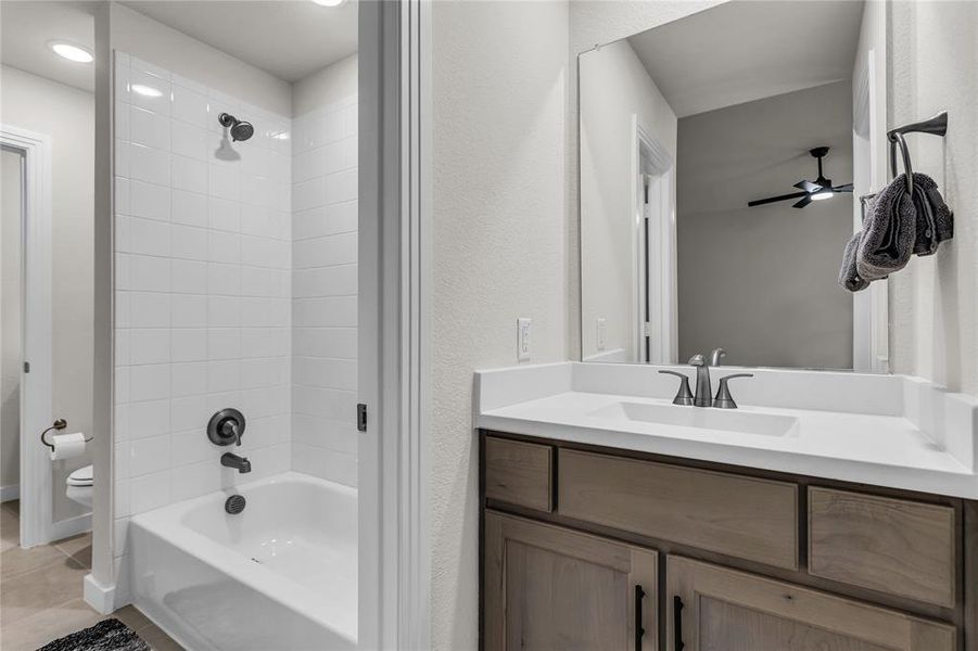 Furnished interior view inside a new home in , Fate (Image 18). Furnished interior view inside a new home in , Fate (Image 18).