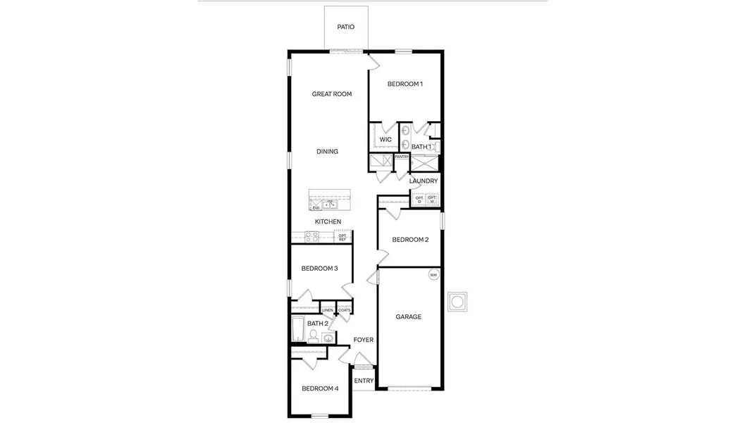 2D floor plan layout of this home in Leoma's Landing, Lake Wales, FL (Image 3). 2D floor plan layout of this home in Leoma's Landing, Lake Wales, FL (Image 3).