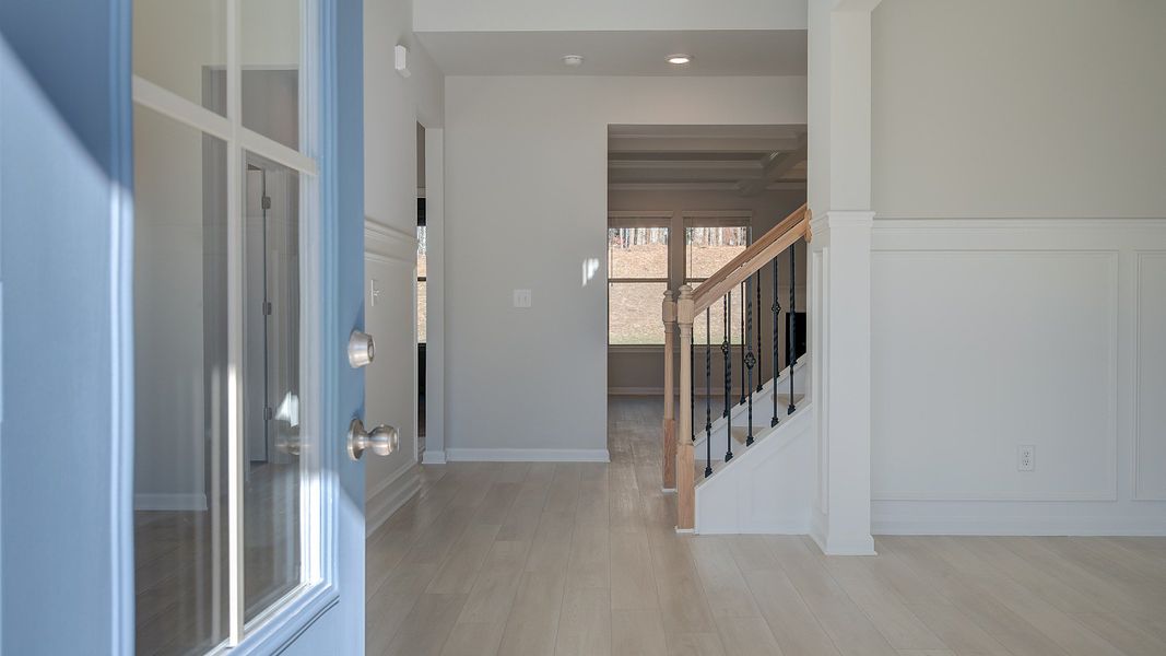 Furnished interior view inside a new home in Riverbend Overlook, Fayetteville (Image 4). Furnished interior view inside a new home in Riverbend Overlook, Fayetteville (Image 4).