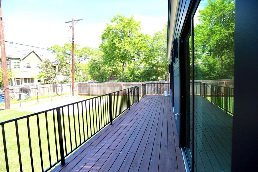 View of wooden terrace