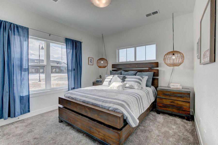 Representative furnished interior of a home built from the The Cambridge by Landmark Homes in The Lakes at Centerra, Loveland (Image 30).