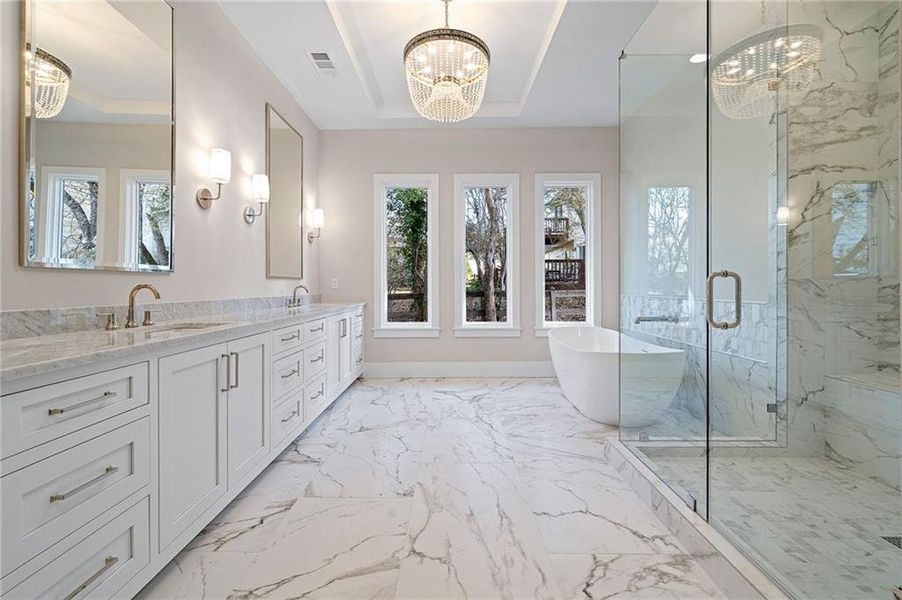 Furnished interior view inside a new home in , Alpharetta (Image 15).