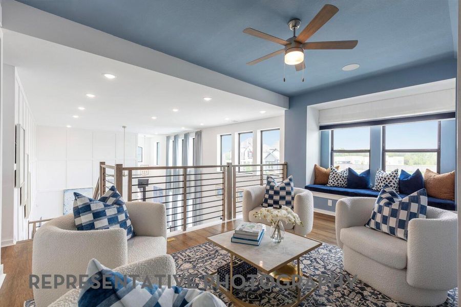 Furnished interior view inside a new home in Pomona, Manvel (Image 39).