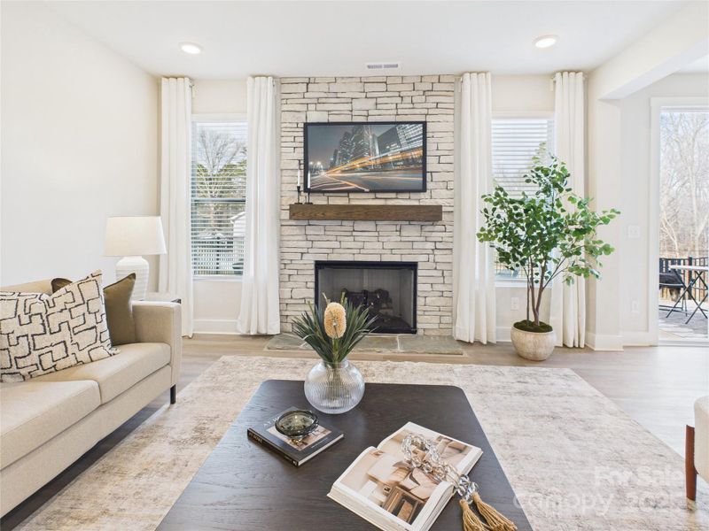 Furnished interior view inside a new home in Kinghurst Cove, Charlotte (Image 13).