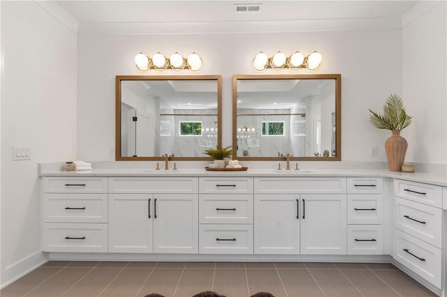 Furnished interior view inside a new home in , Marietta (Image 11).