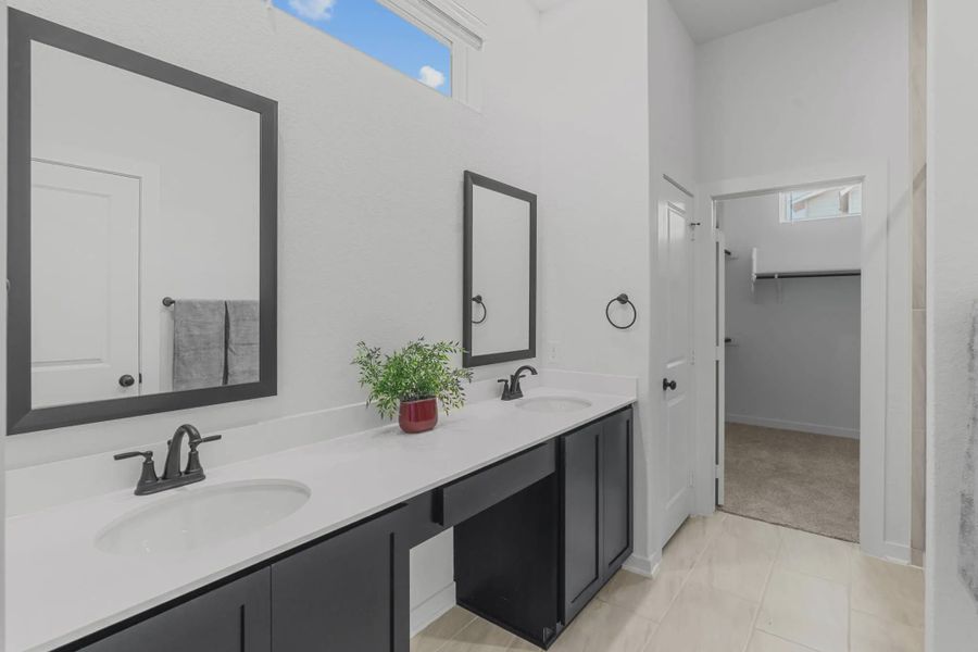 Representative furnished interior of a home built from the Sacha by Chesmar Homes in The Crossvine, Forney (Image 6).