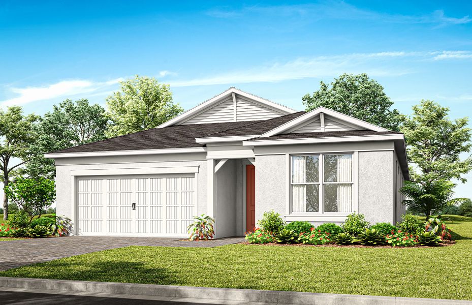 Representative exterior photo of a completed home built from the Symphony by Pulte Homes in EverBe, Orlando, FL (Image 20).