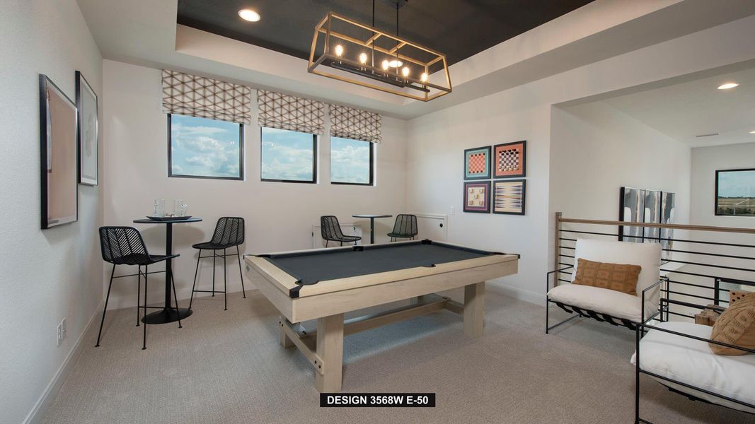 Furnished interior view inside a new home in Lariat 60', Liberty Hill (Image 11).