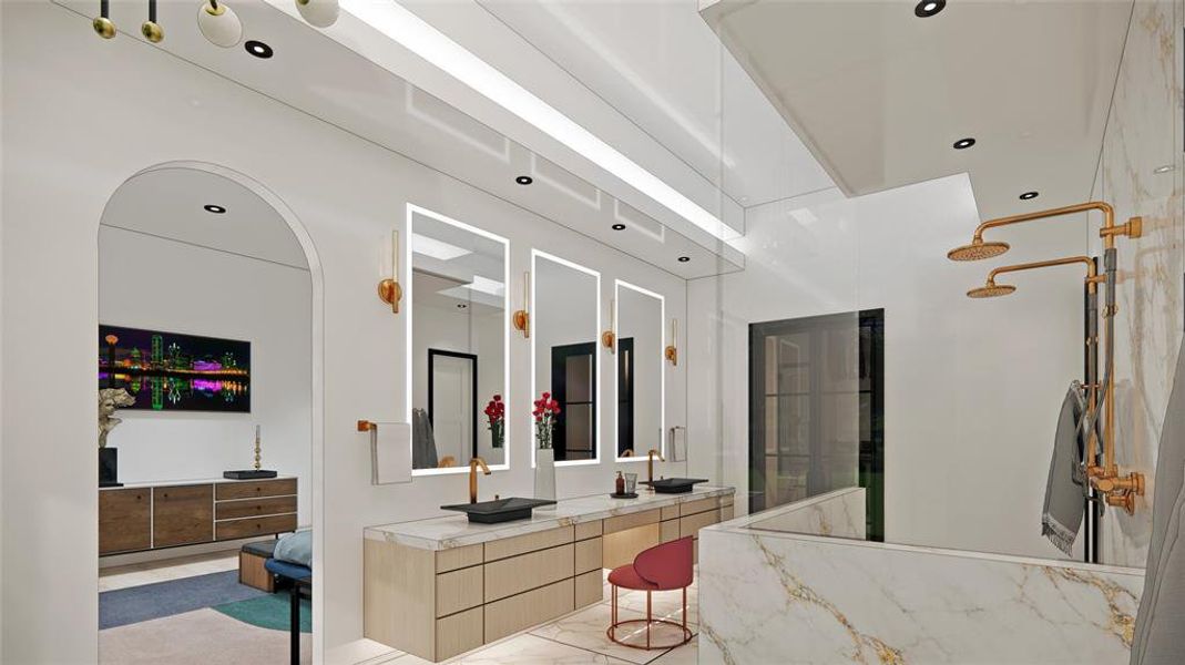 Furnished interior view inside a new home in , Parker (Image 6).