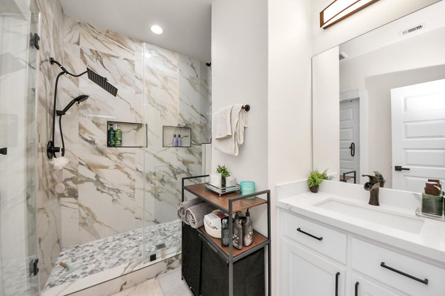 Furnished interior view inside a new home in , Houston (Image 14).