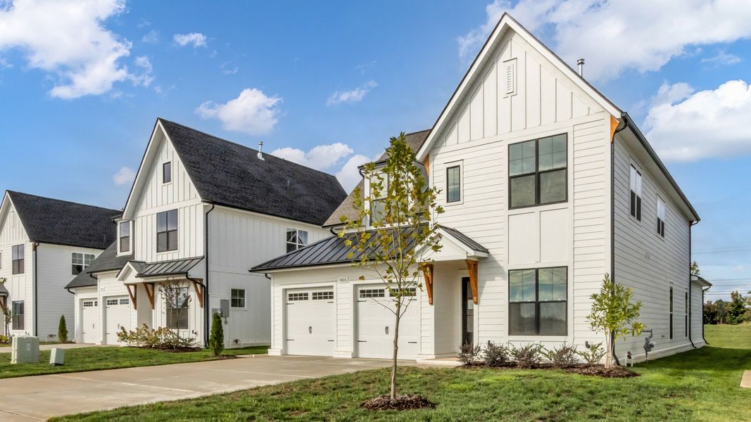 Front exterior of a new home in Shelton Square, Murfreesboro, TN, highlighting curb appeal (Image 2).