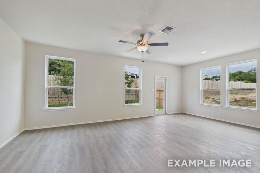 Representative unfurnished interior of a home built from the The Charlotte D by Davidson Homes LLC in Buffalo Way Villas, Houston (Image 11). Representative unfurnished interior of a home built from the The Charlotte D by Davidson Homes LLC in Buffalo Way Villas, Houston (Image 11).