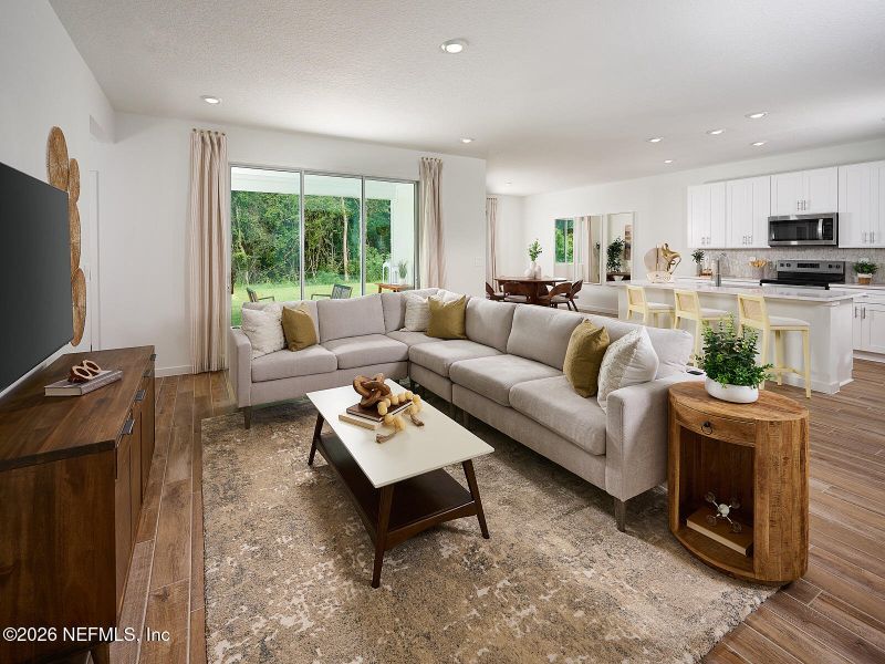 Furnished interior view inside a new home in Azalea Creek, Jacksonville (Image 7).