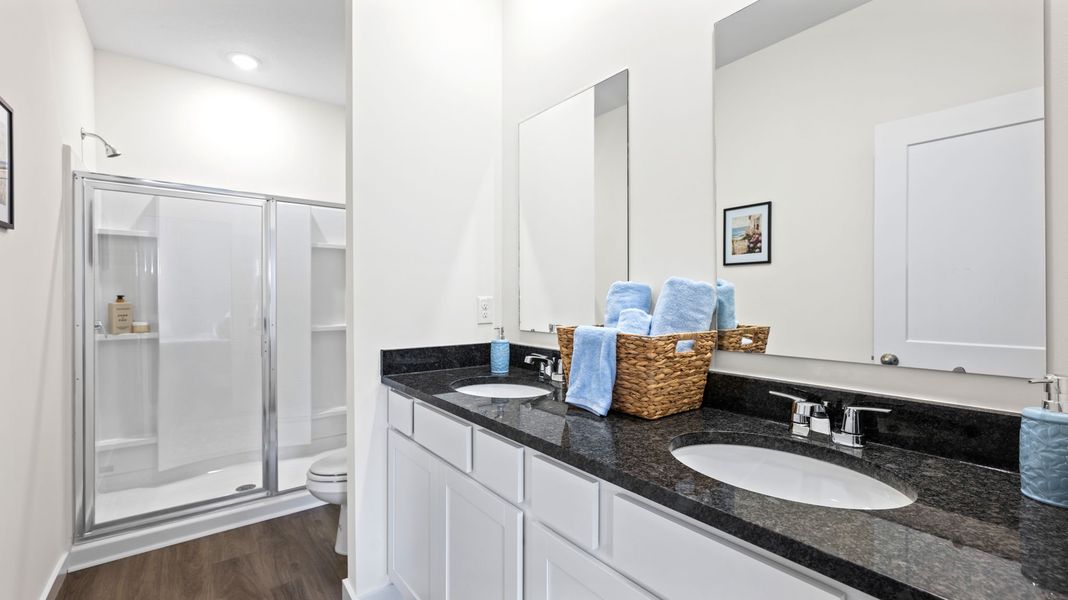 Representative furnished interior of a home built from the Bayshore by D.R. Horton in Cambridge Cove, Chickamauga (Image 6).