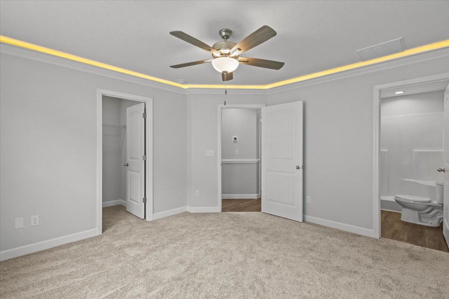 Representative unfurnished interior of a home built from the Ellison by Enchanted Homes in Hampshire Heights, Moore (Image 16).