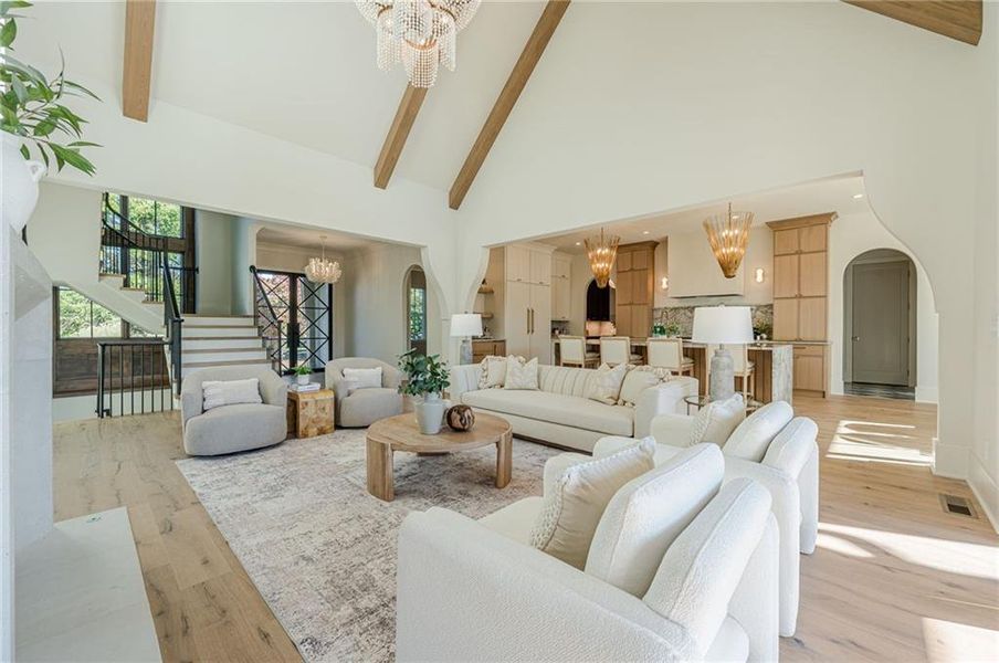 Furnished interior view inside a new home in , Canton (Image 41).