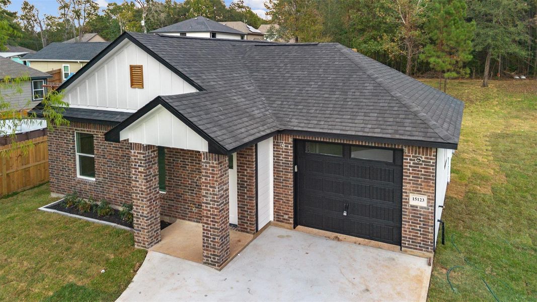 Exterior details and patio area of a home in , Willis (Image 23). Exterior details and patio area of a home in , Willis (Image 23).