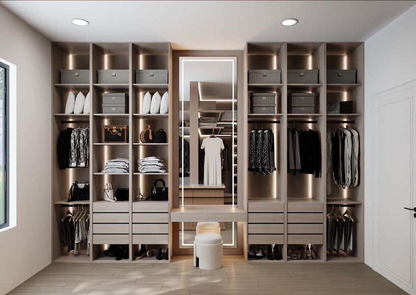 Furnished interior view inside a new home in , Spring (Image 27).