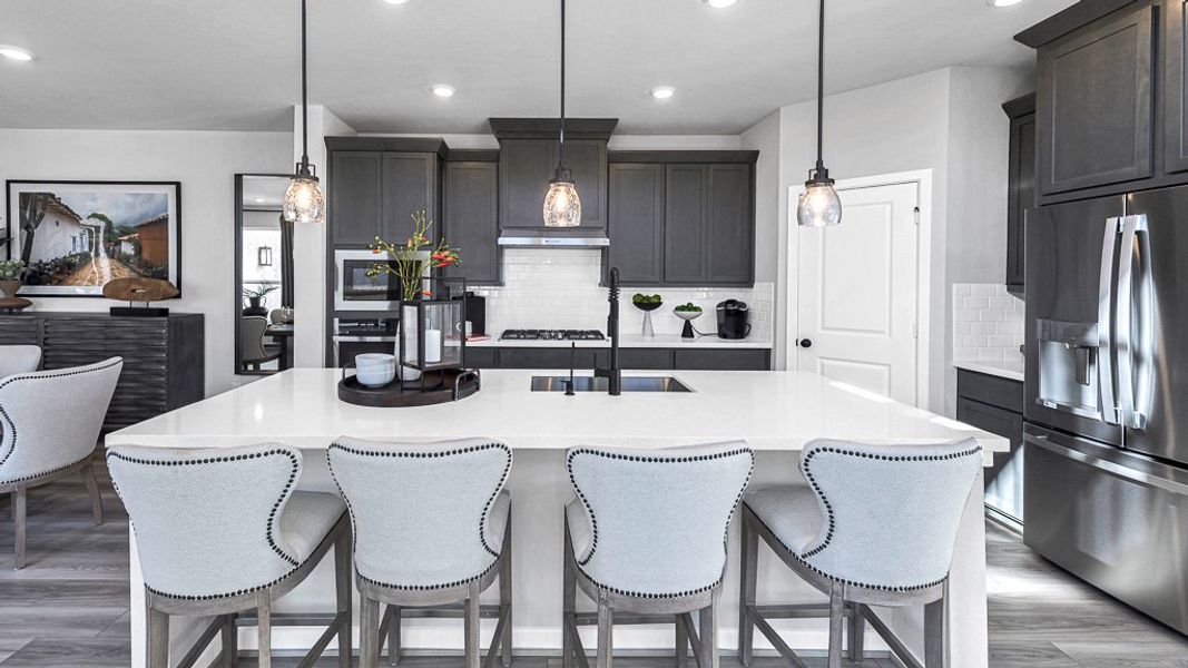Furnished interior view inside a new home in Avalon at Cypress, Cypress (Image 40).