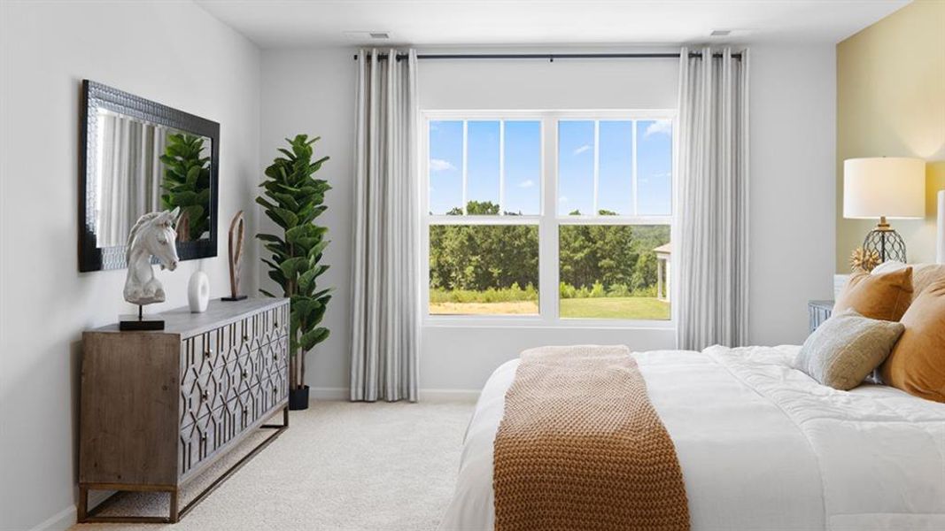 Furnished interior view inside a new home in Oaks at Cedar Grove, Fairburn (Image 19).