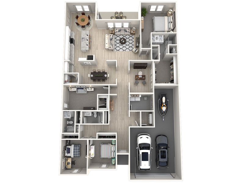 2D floor plan layout for the The Capitol by Meritage Homes in Windmore, Princeton, TX (Image 4).