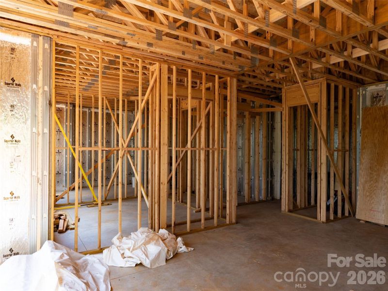 In-progress construction of a new home in , Mill Spring, NC (Image 11).