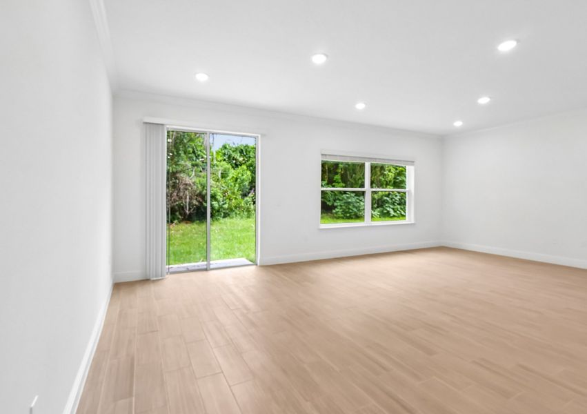 Spacious, unfurnished interior of a new home in Coastal Communities, New Smyrna Beach (Image 16). Spacious, unfurnished interior of a new home in Coastal Communities, New Smyrna Beach (Image 16).