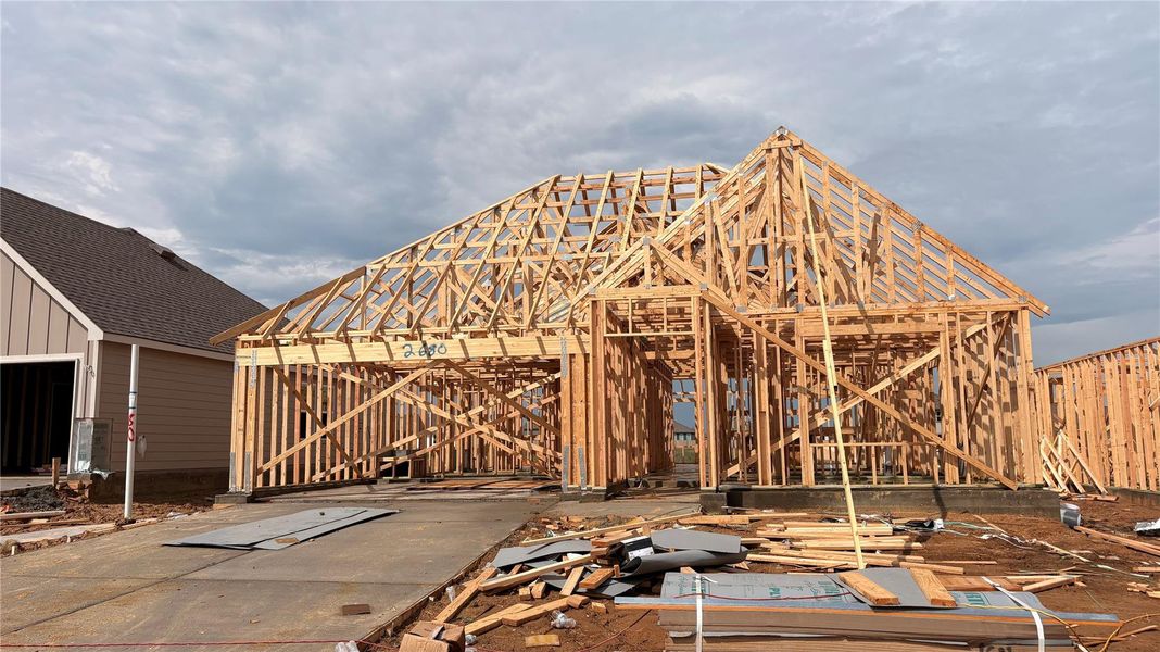 In-progress construction of a new home in Pleasant Hill, Bryan, TX (Image 16). In-progress construction of a new home in Pleasant Hill, Bryan, TX (Image 16).