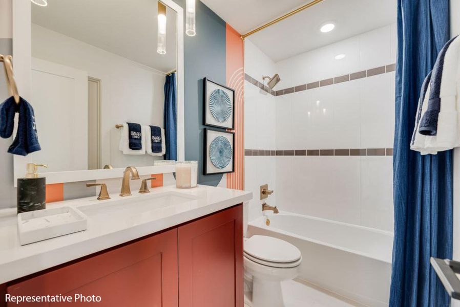 Furnished interior view inside a new home in Providence Cove, McKinney (Image 22).