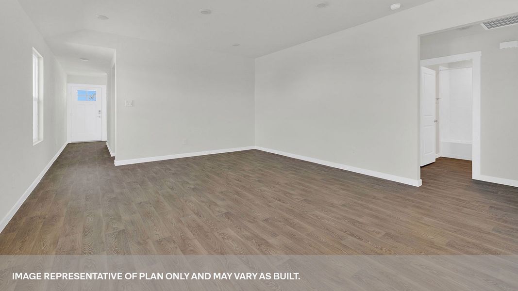Representative unfurnished interior of a home built from the The Diana by D.R. Horton in Mayfair, New Braunfels (Image 13).
