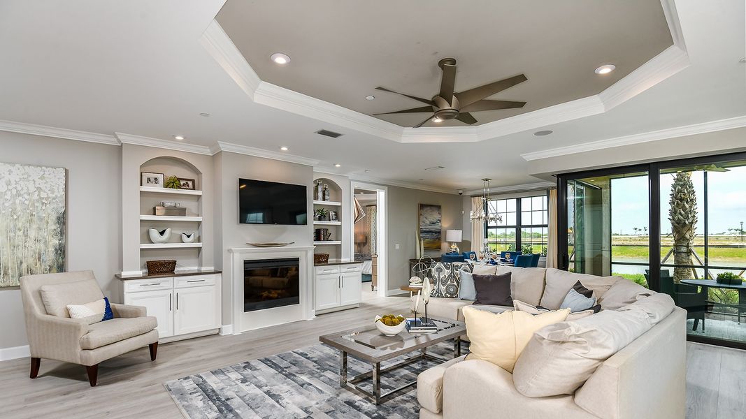 Furnished interior view inside a new home in Esplanade by the Islands Coach Homes, Naples (Image 4).