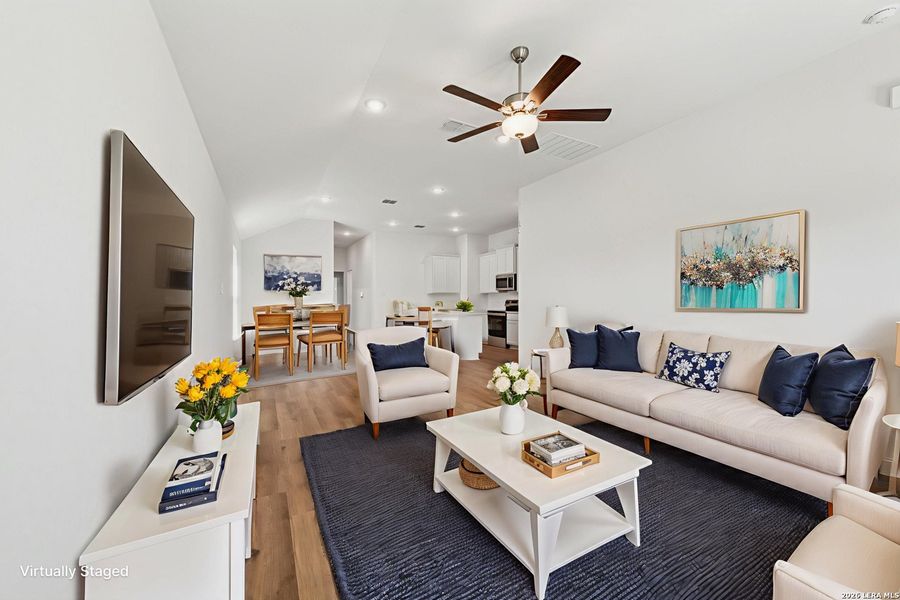 Furnished interior view inside a new home in Meadows at Clear Springs, New Braunfels (Image 10).