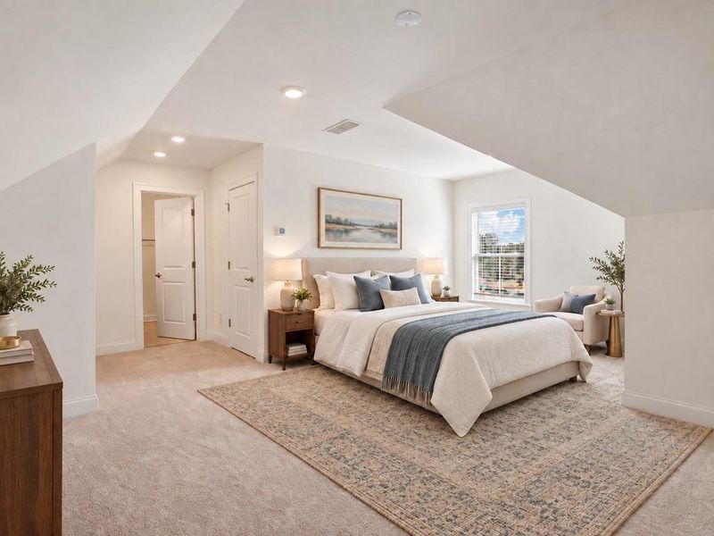 Furnished interior view inside a new home in , Holly Springs (Image 38).