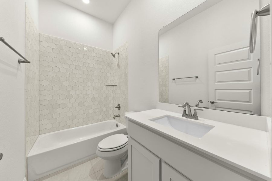 Furnished interior view inside a new home in Park Trails, Forney (Image 8).