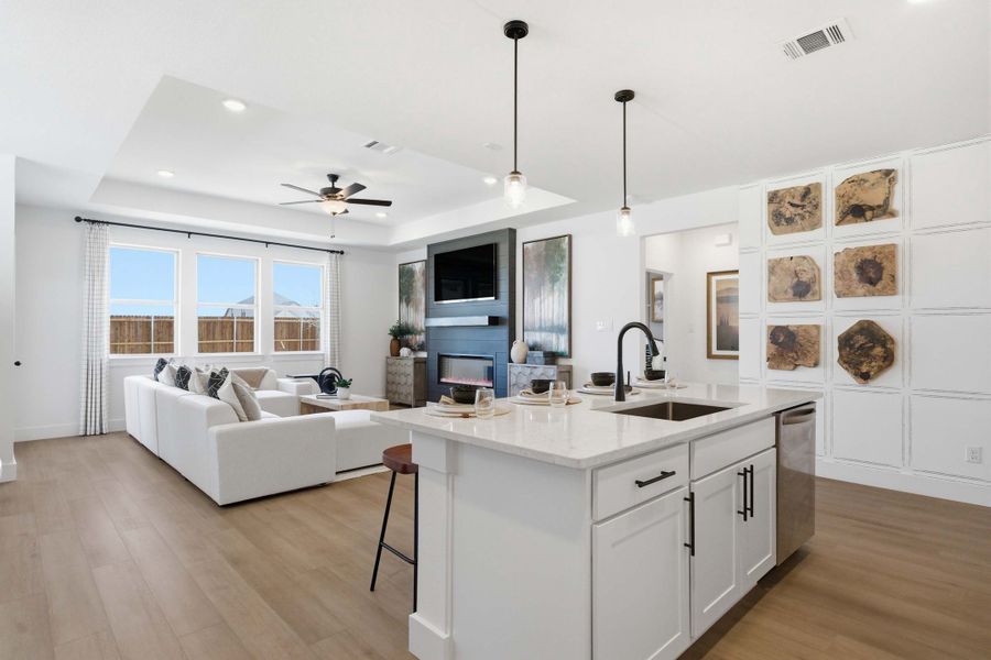 Representative furnished interior of a home built from the The Laurel M by Davidson Homes LLC in Mercer Meadows, Royse City (Image 16).