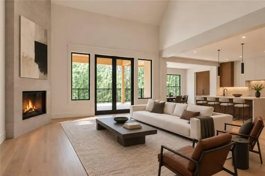 Furnished interior view inside a new home in , Stone Mountain (Image 3). Furnished interior view inside a new home in , Stone Mountain (Image 3).