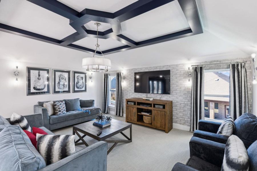 Furnished interior view inside a new home in South Pointe, Mansfield (Image 22). Furnished interior view inside a new home in South Pointe, Mansfield (Image 22).