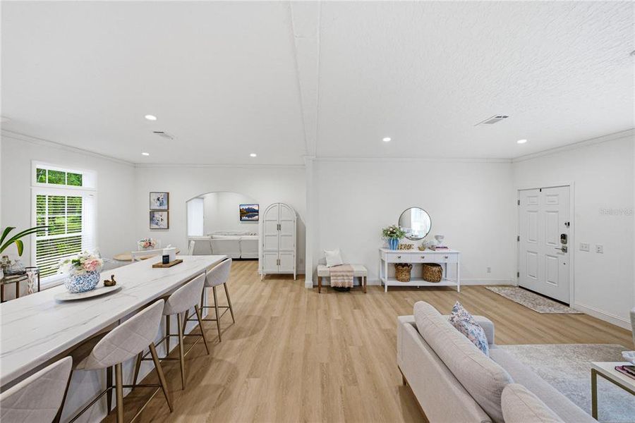 Furnished interior view inside a new home in , Webster (Image 38).