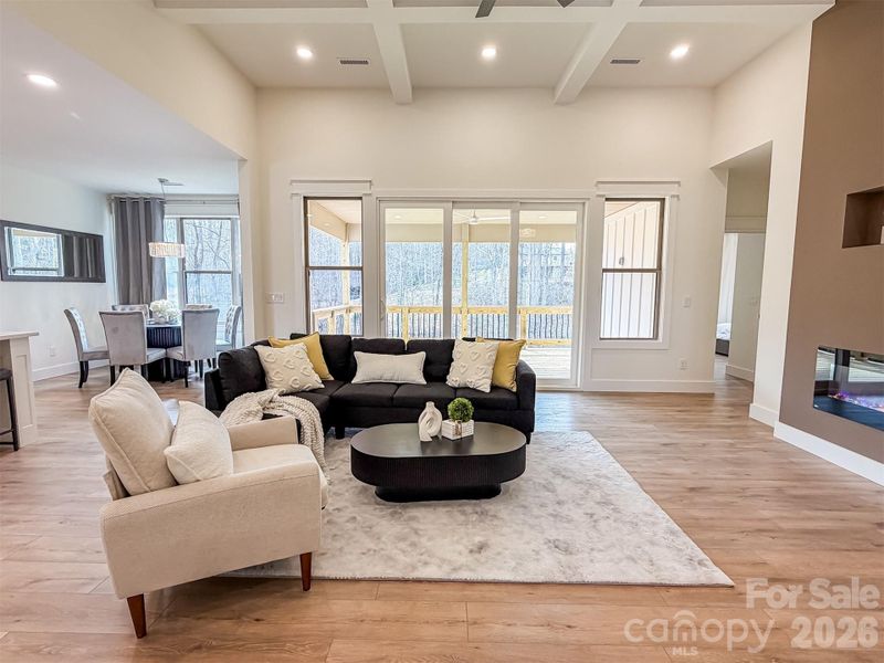 Furnished interior view inside a new home in , Newton (Image 34).