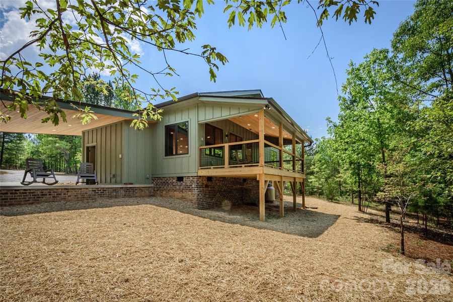 Exterior details and patio area of a home in , Rutherfordton (Image 28).