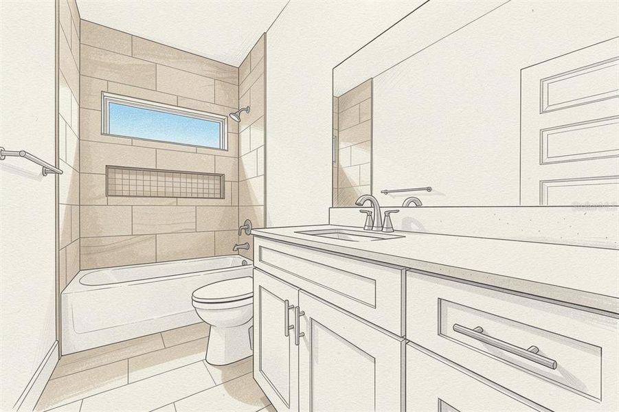 Furnished interior view inside a new home in , Newberry (Image 11).