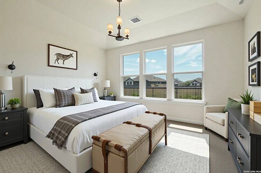 Furnished interior view inside a new home in Foxbrook, Cibolo (Image 9).