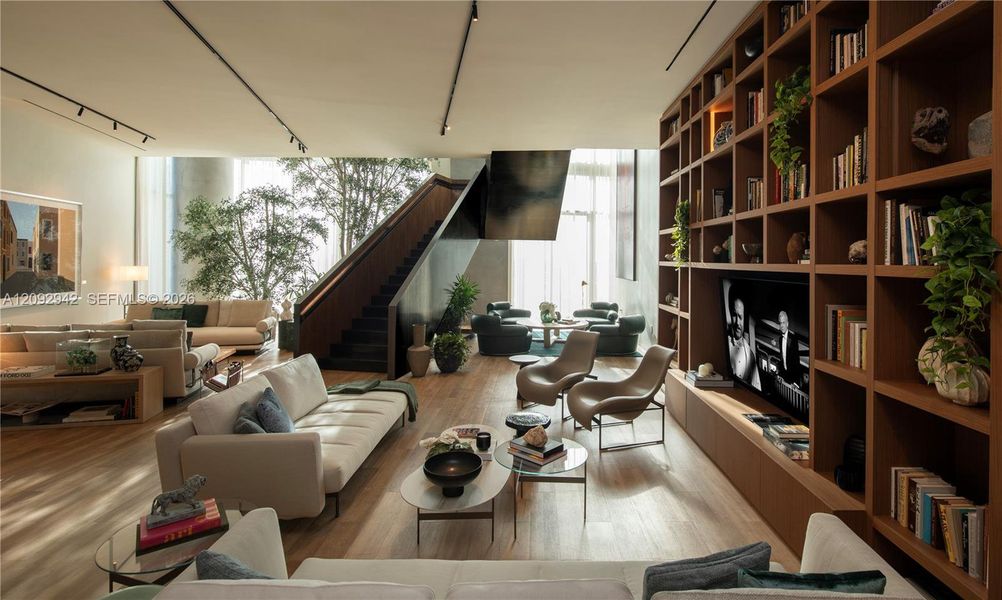 Furnished interior view inside a new home in , Miami (Image 13).