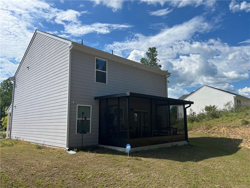 Exterior details and patio area of a home in , Lizella (Image 23).