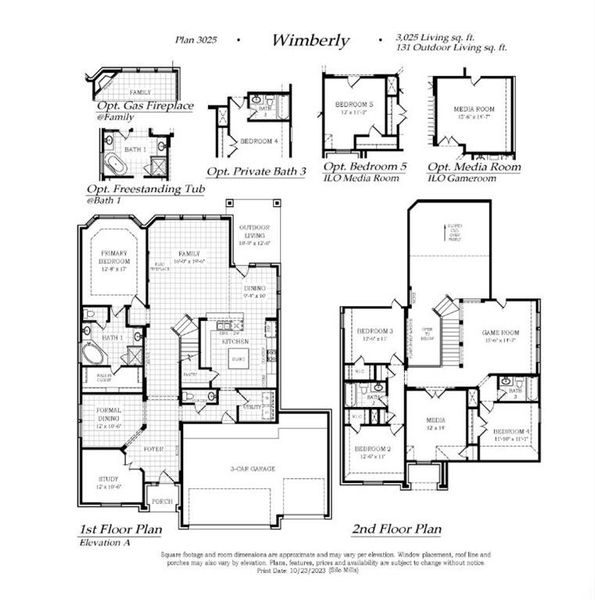 2D floor plan layout of this home in Silo Mills, Joshua, TX (Image 3).