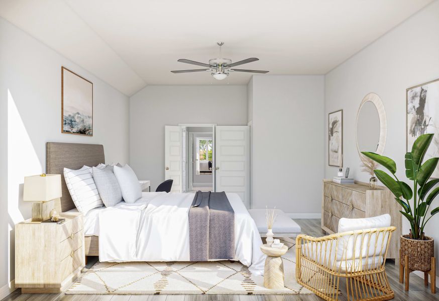 Representative furnished interior of a home built from the Starling by Tri Pointe Homes in Oakhill Reserve, Tomball (Image 10).