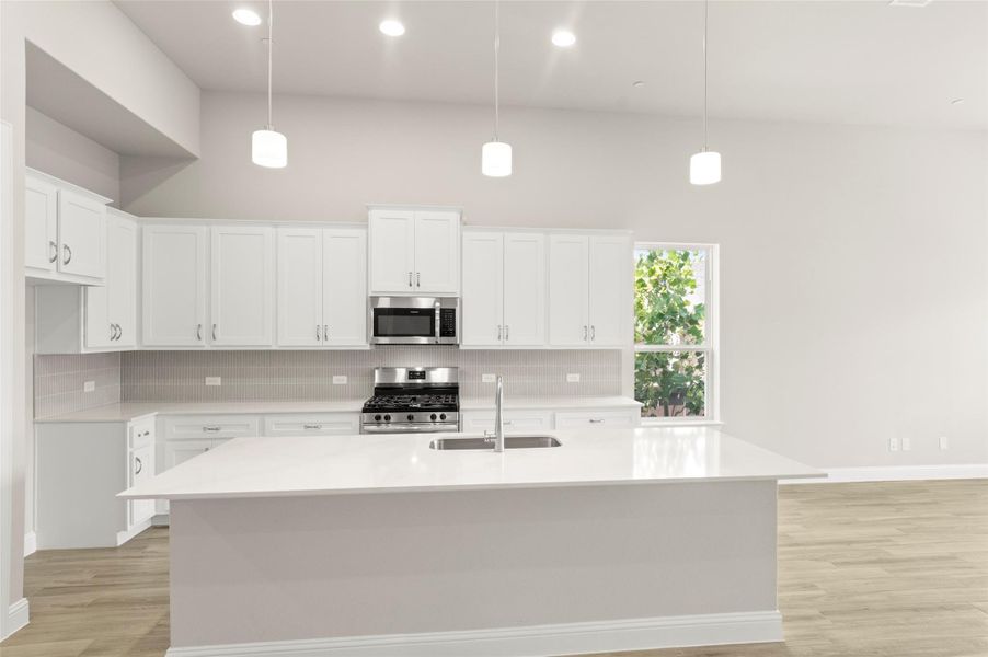 Furnished interior view inside a new home in Cross Creek, Cedar Park (Image 4).