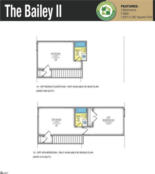 2D floor plan layout of this home in Springwood Grove, Central, SC (Image 5).