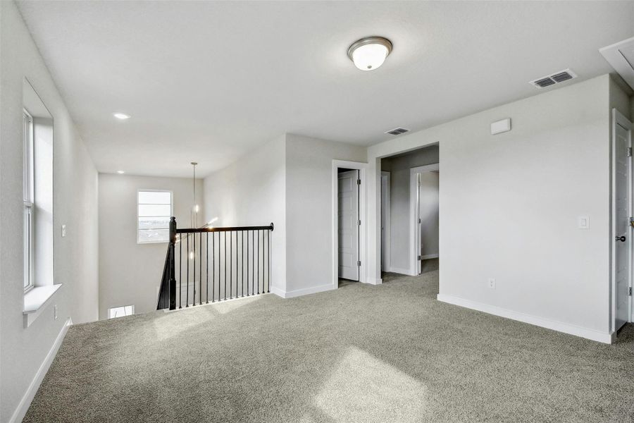 View of carpeted empty room