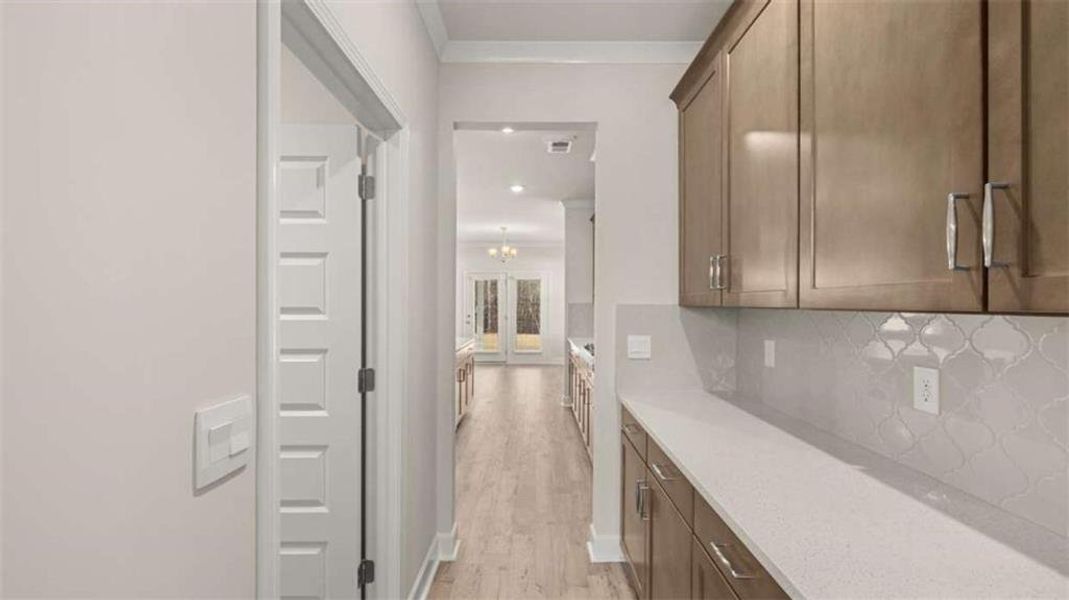 Furnished interior view inside a new home in Heritage Pointe, Senoia (Image 52).